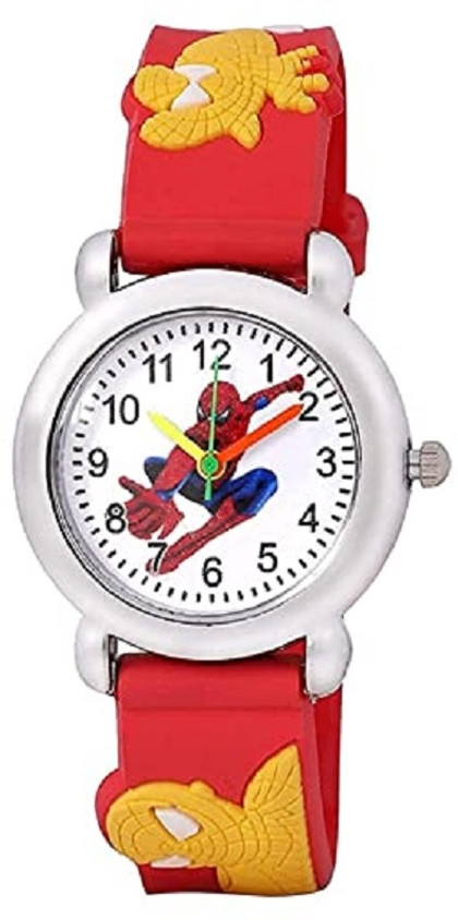 Analog Watch Watches For Kid Boy Spiderman Spiderman Blue Analog