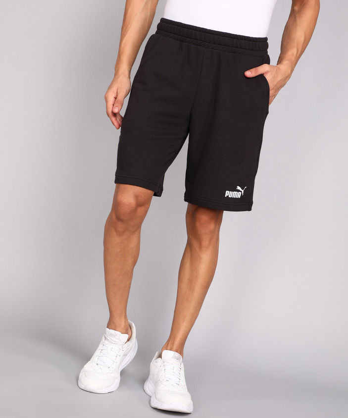 Mens Shorts M And S PUMA Solid Men Black Sports Shorts Buy