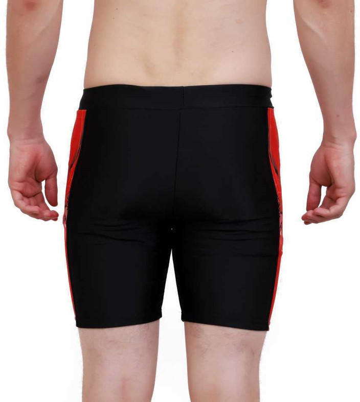 Lebami Geometric Print Men Red Swim Shorts Buy Lebami Geometric