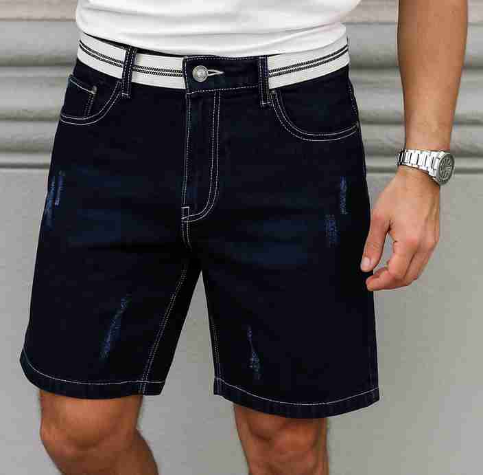 Flipkart Blue Cargo Shorts For Men ANAGH FASHION Solid Men Light