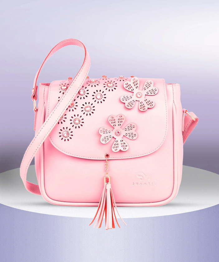 pink flipkart college bags for womens
