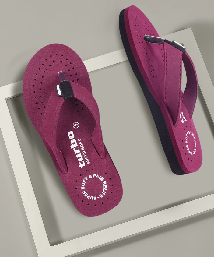Flip Flops Non Skid House Shoes TURBO Women Trendy Soft Women