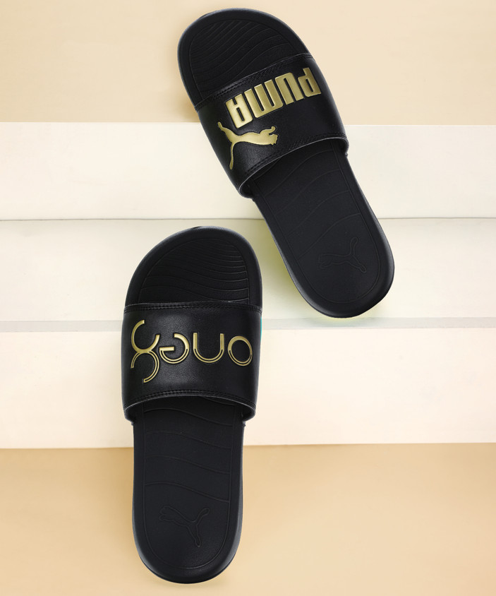 Puma One8 Slides Puma Black Slide Flip Flops PUMA Men Popcat 20 - Main Image