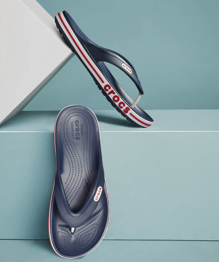 Crocs Men Slippers Blue CROCS Men Bayaband Flip Slippers Buy Blue Color  CROCS Men