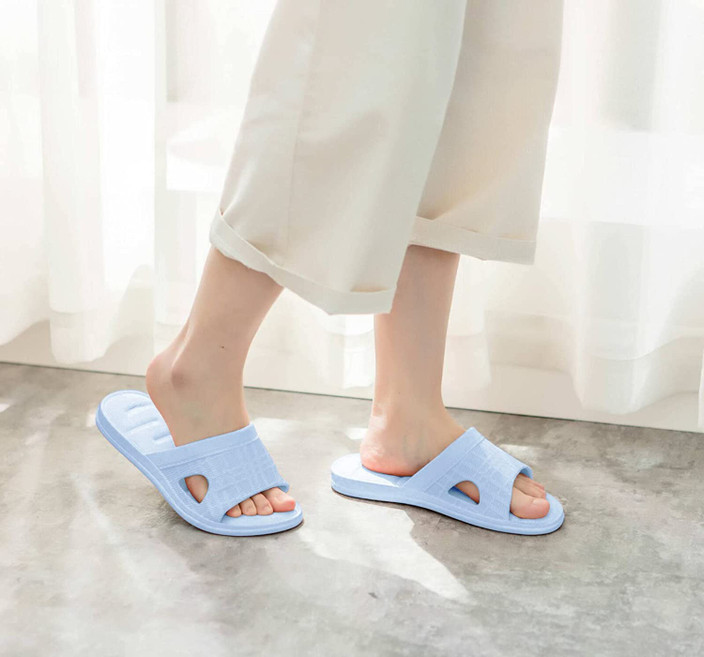 DRUNKEN Women Slipper For Women's Flip Flops Massage Fashion Slides Open Toe Non Slip Sky Blue Slippers