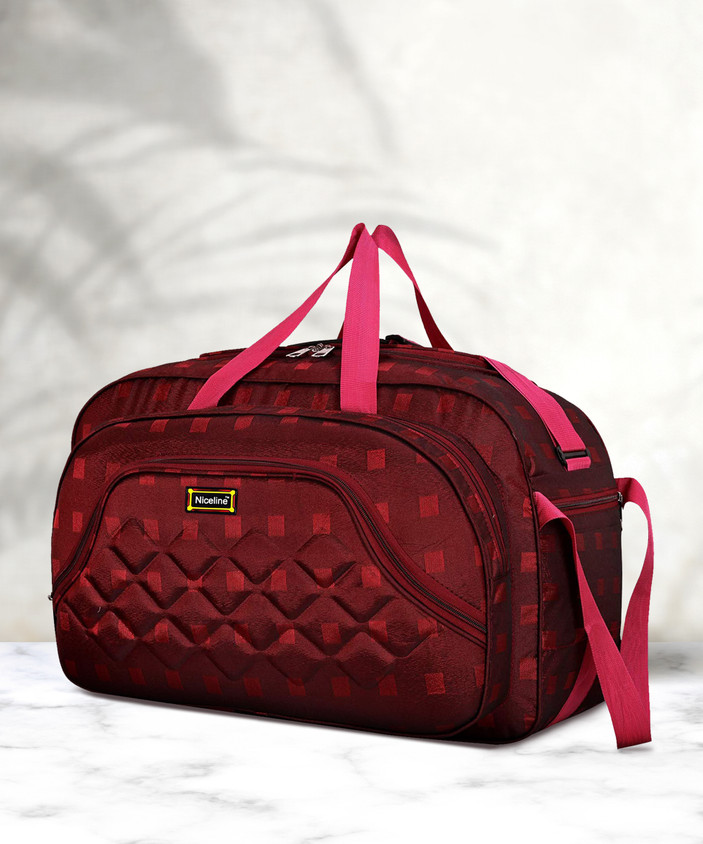 Quilted Weekender Cute Small Duffle Bag Nice Line Waterproof