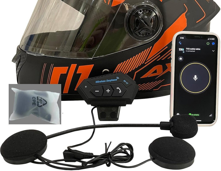 Headphones Helm Bluetooth Headset AIRSKY Motorcycle Helmet Dual