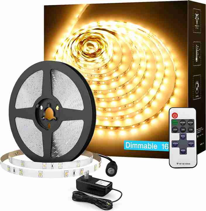 radion 5M 2835 Warm White Led Strip With RF Remote & Controller