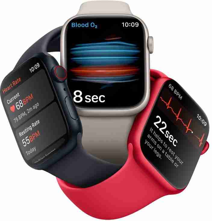 Apple Watch Series 8, 45mm GPS + Cellular ECG app Apple Watch Series 8, 45mm GPS + Cellular ECG app