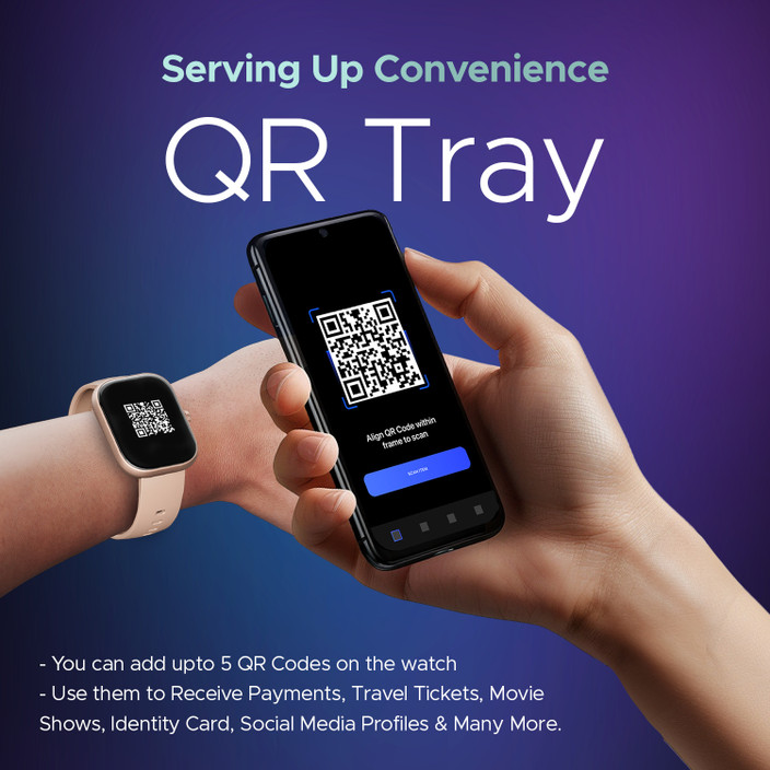 Qr Code Iwo App Plugtech GoFit Smartwatch Display BT Calling