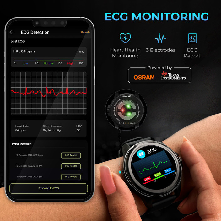Blood Pressure Best Smartwatch For Ecg Best Upgrade FITVII® GT5