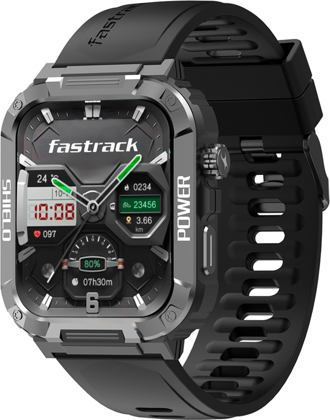 Fastrack Vigor Super HD Display|700 Nits|Functional Crown|BT Calling|Rugged Smartwatch