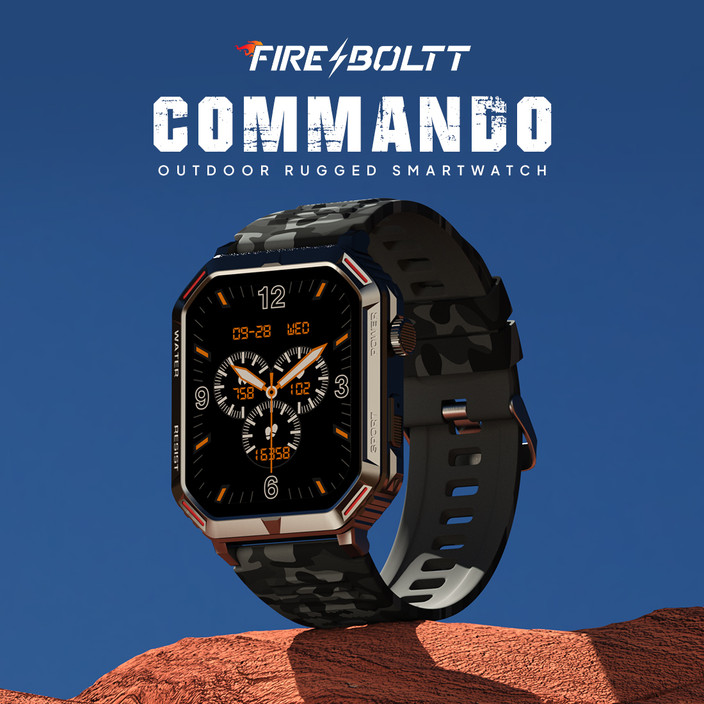Fire-Boltt Commando AMOLED Smart Watch, 123 sports