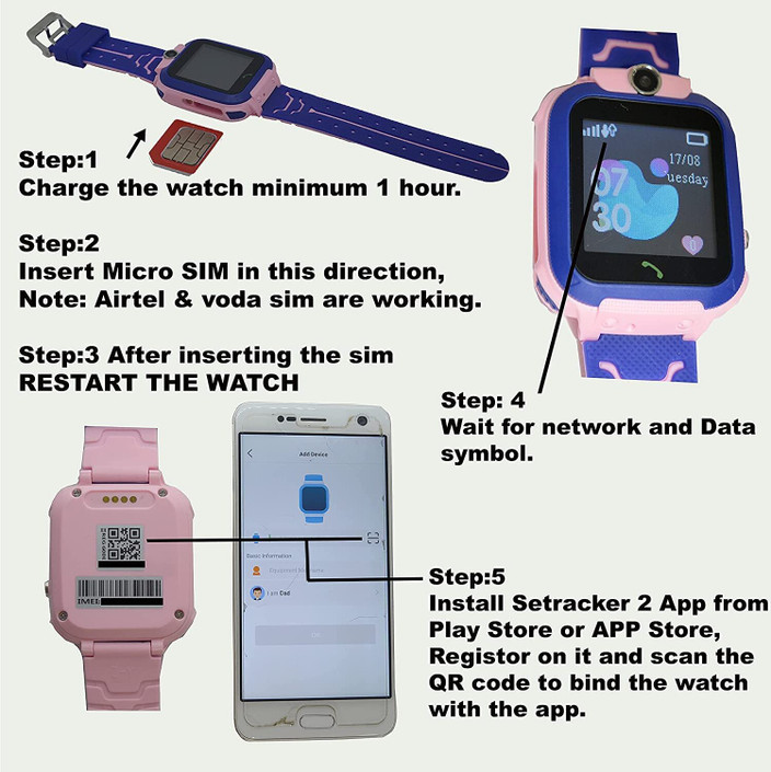 Setracker Smart Watch In Which We Can Call Setracker Watch Insert