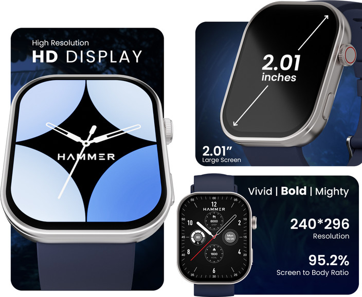Hammer HD Display Advanced BT Calling|Voice Assistant|In