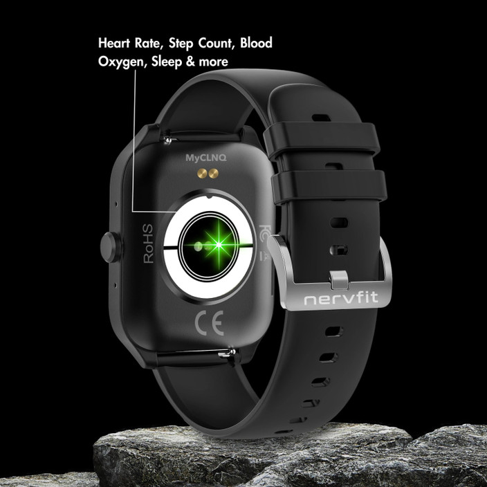 Nervfit MyCLNQ Pulse Display, BT Calls, Waterproof, HR/BP