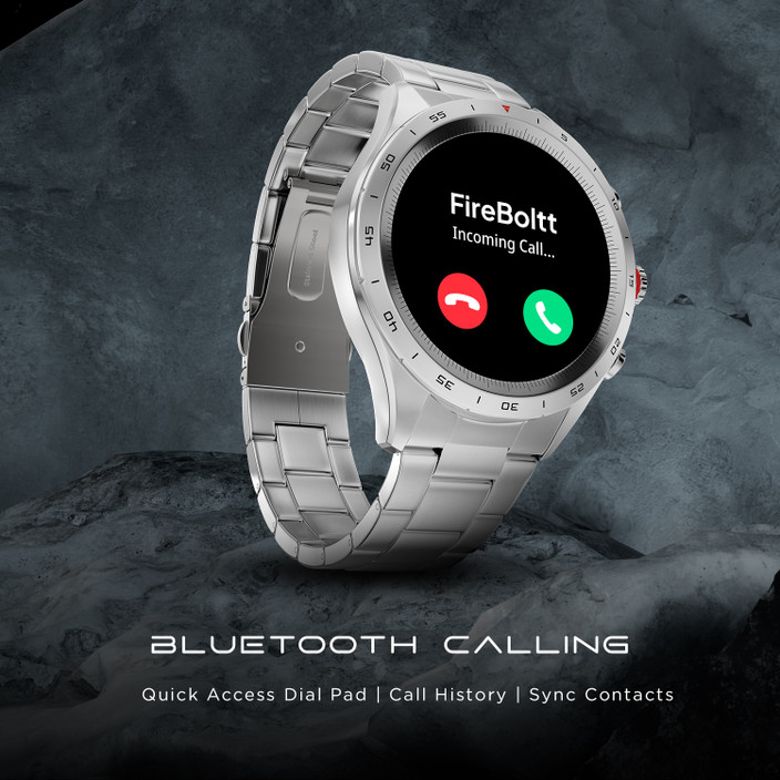 Kw88 Watch Faces Fire-Boltt Luxury Steel Display, BT Call, 120 Sports