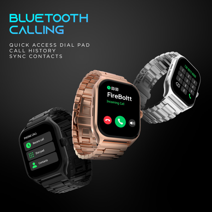 Fire-Boltt Stelaris Luxury Steel Watch AMOLED Always