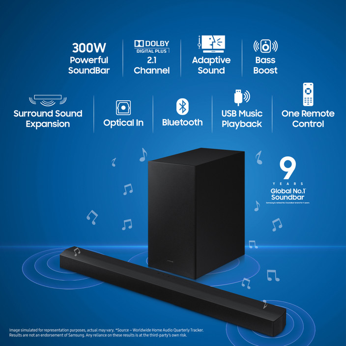 Soundbar Connect Samsung Tv To Wireless Speakers Q-series Wireless