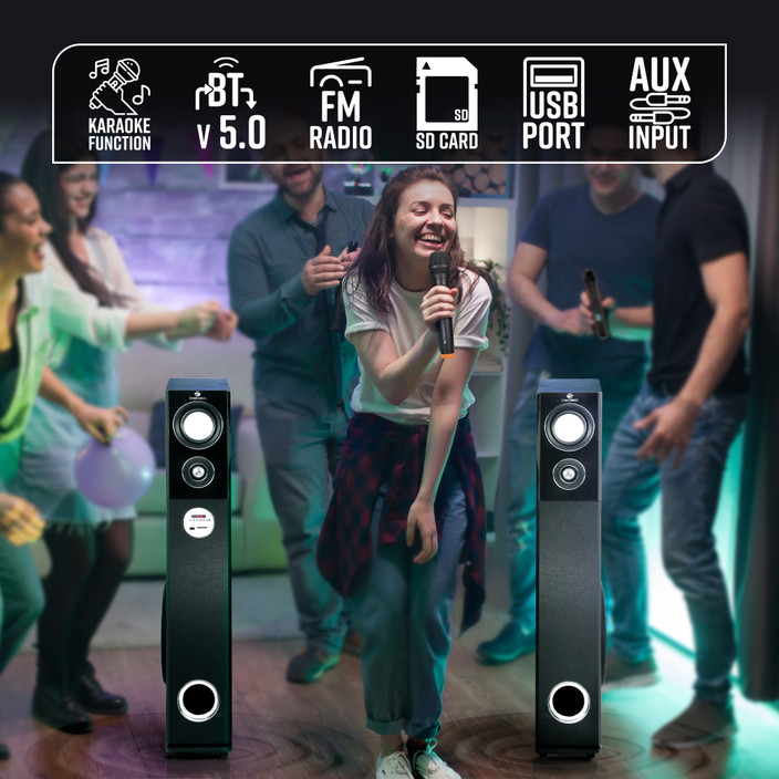 Zeb 9500 Buy ZEBRONICS Zeb- BT8500RUCF Karaoke, Dual Wireless Mic, Way