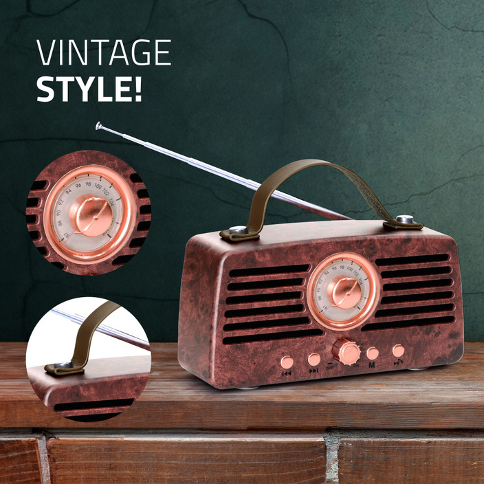 Vintage Retro Speaker That Looks Like An Old Radio Retro Bluetooth