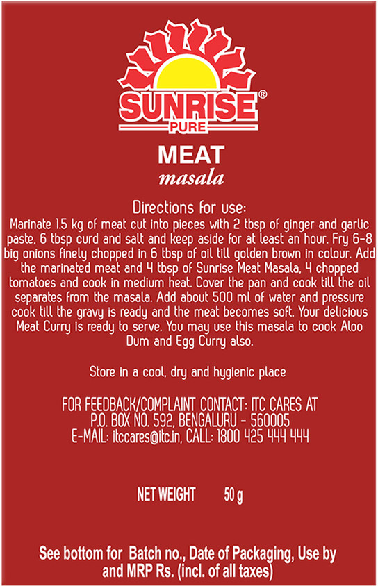 Sunrise Meat Masala Powder Price in India Buy Sunrise Meat