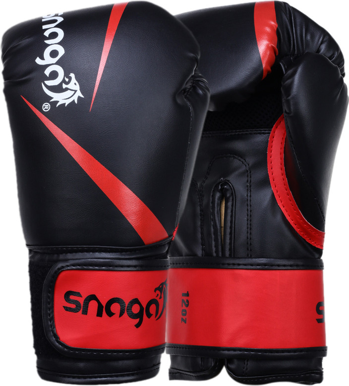 Snaga Vegan Leather Boxing Gloves for Sparring, Boxing, Kickboxing, Muay  Thai 14oz Boxing Gloves