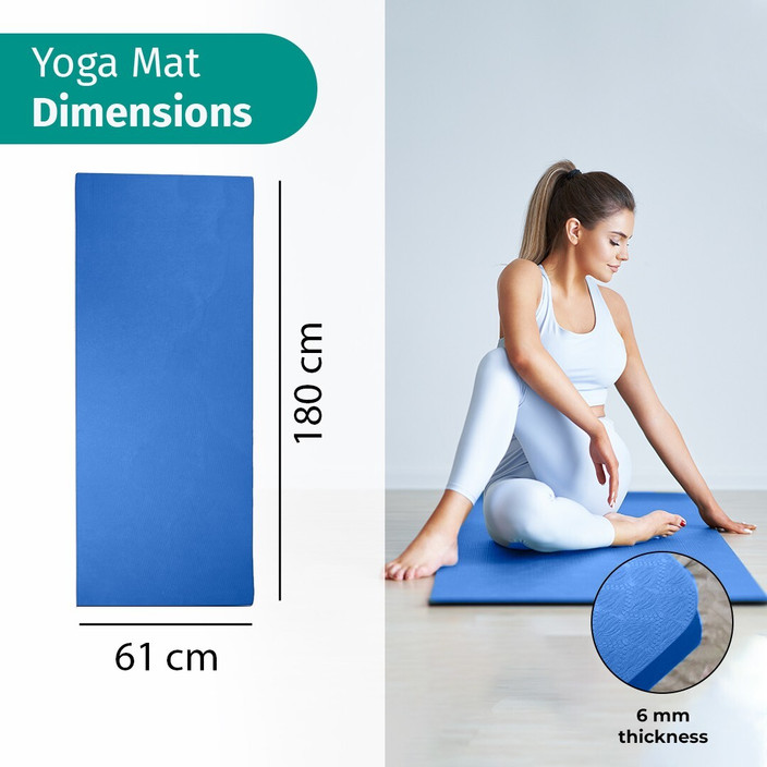 Yoga Amazon Mat Exercise Yogarise 6mm Yoga Mat With Shoulder Strap