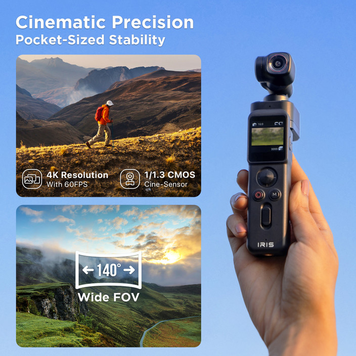 HOT Fimi Palm Gimbal P6a IZI IRIS Pocket 4K Camera IRIS Pocket