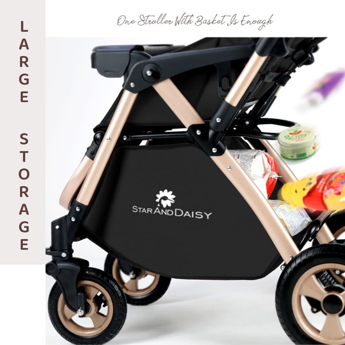 Daisy Wheel Pram Stainless Steel StarAndDaisy Multi-Adjustment