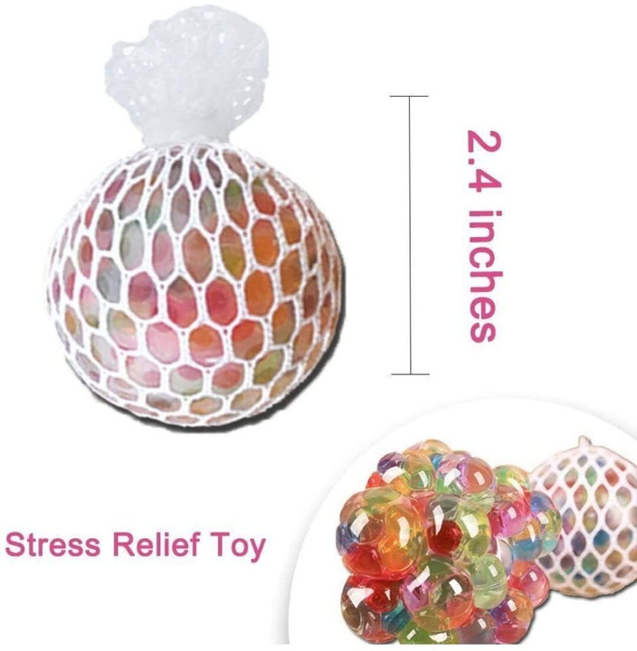 Mesh Ball Squishy De Orbeez Light Up Glitter Squishy Mesh Ball