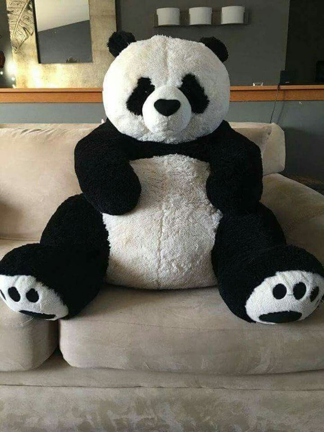 itaCheeHUB feet teddy bear big panda soft toy gift 140 inch