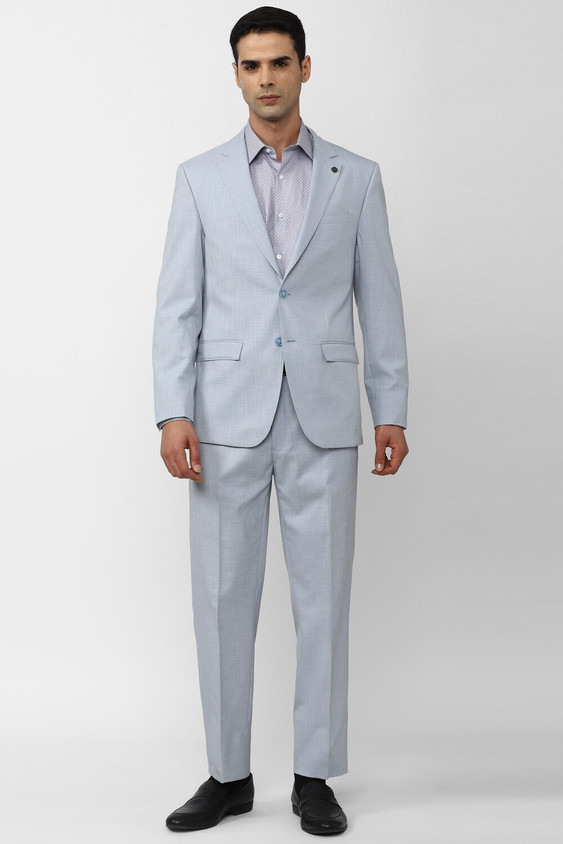 Peter England Blazer Suit Grey Formal Blazer Peter England