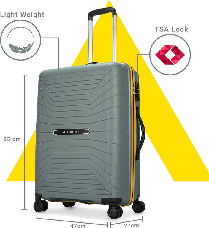 Aristocrat Trolley Bag 65 Cm VIP Aristocrat Coral Strolly 65 Cms