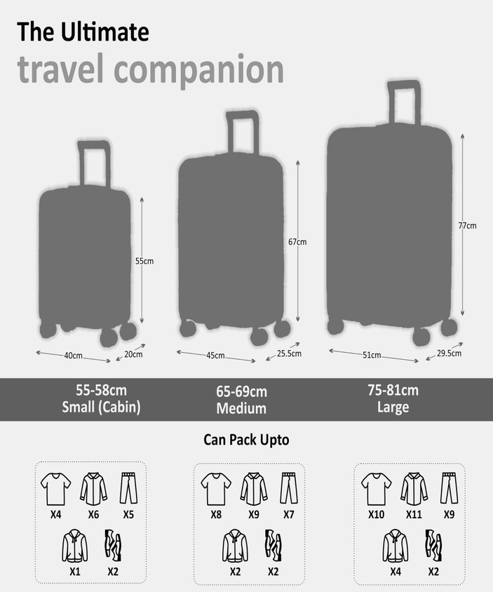 Chart Dimensions Of Medium Luggage Size Chart Medium Trolley Bag