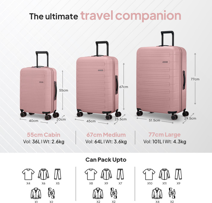 American Tourister Pink Cabin Suitcase AMERICAN TOURISTER