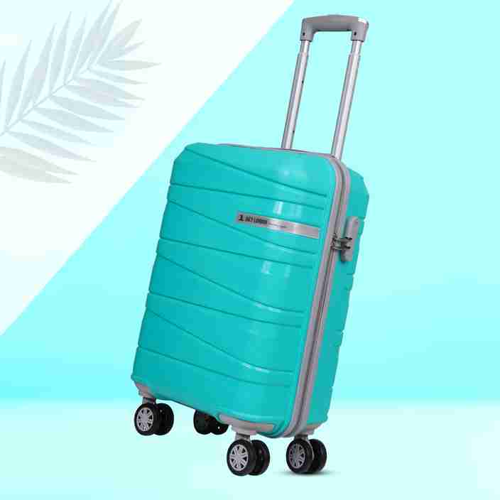 JACY LONDON Hard Sided PP 8 Wheel Spinners, with Telescopic Steel