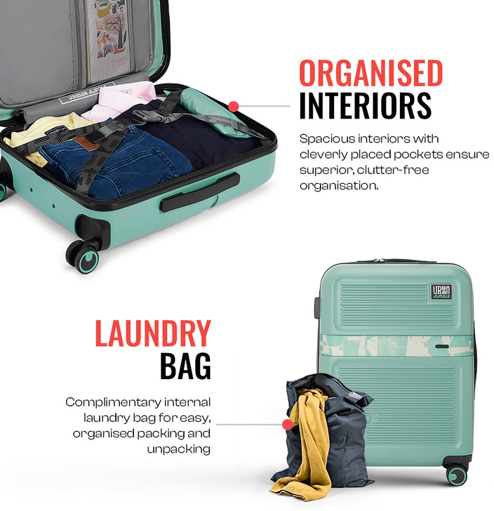 Kuber Industries Calpak Mint Luggage Urban Jungle By Safari Matcha