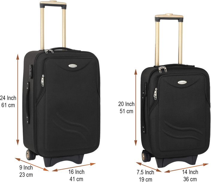 Size 16 Inch Carry On Luggage STUNNERZ Trolley Bags |20+24 Inch|51