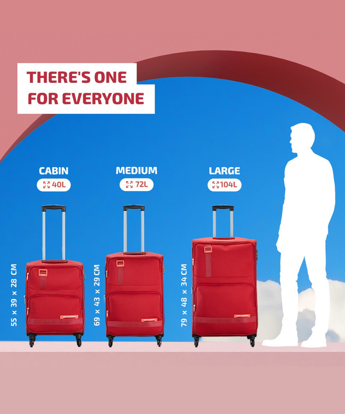 Cabin Luggage Vip Trolley Bag 26 Inch Price Size Chart Vip Trolley