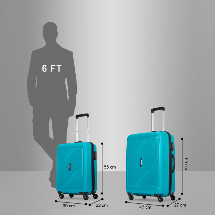 Alfa Trolley Bags Vip ALFA By VIP Rhino Set Of (Small 55cm| Medium