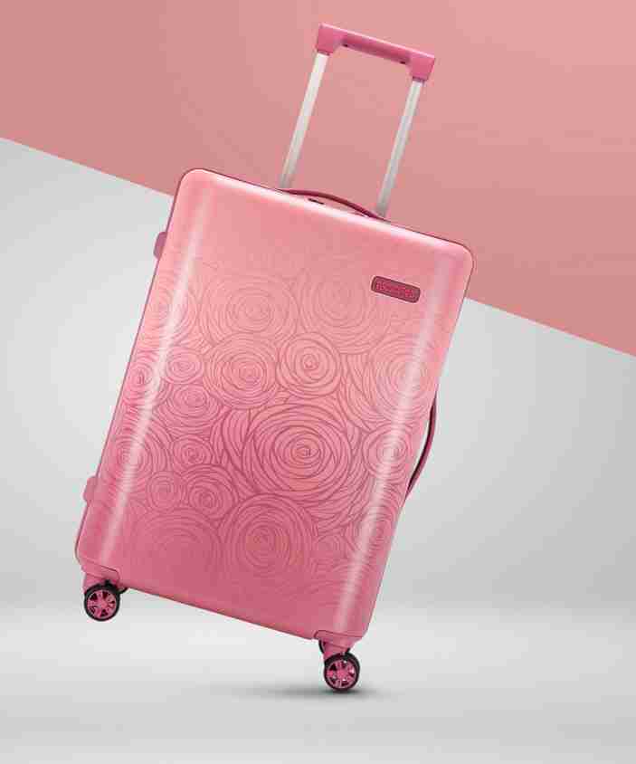American Tourister Pink Hardside Spinner Luggage Cargo Max 21 Nobl