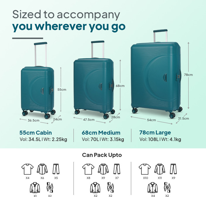 26 Inch Trolly Bag Size Guide Size Chart American Tourister Travel