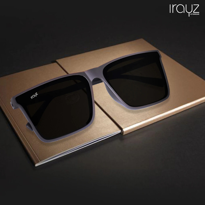 Buy Irayz Retro Square Sunglasses Black For Men Women Online