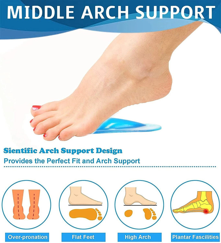 Flat Foot Insoles High Arch Shoe Insoles Hukimoyo Flat Foot