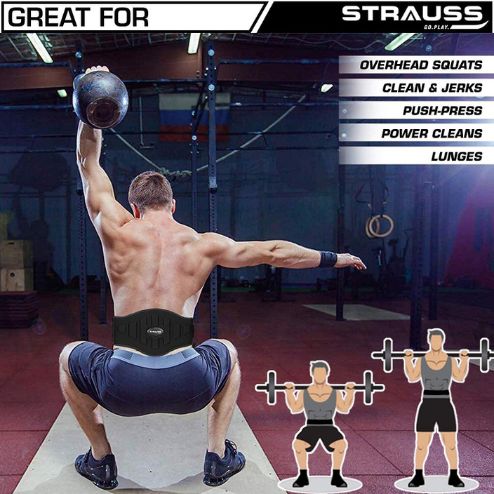 Gym Squat Belt With Resistance Bands Strauss Gym Belt Back