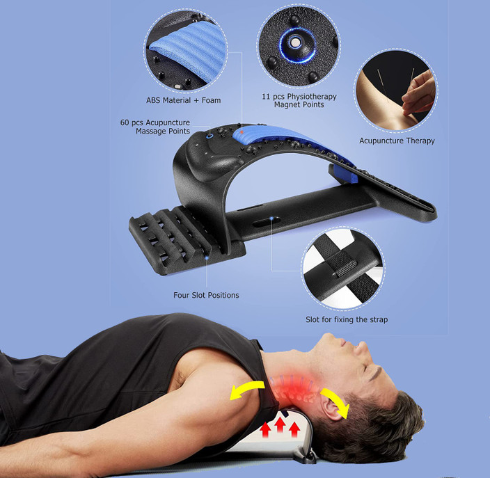 Back Stretching Devices EVK Neck Stretcher For Neck Pain Relief