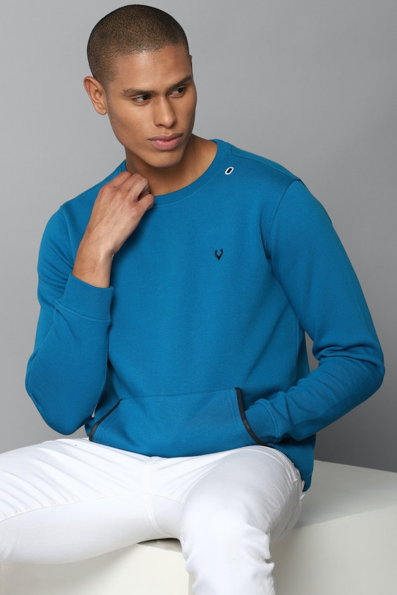 Solid Sweatshirt Allen Solly Sweatshirt Men Allen Solly Full