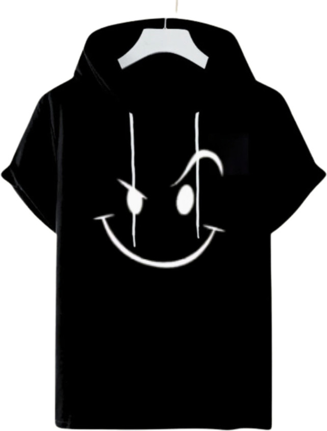 glitsy Half Sleeve Printed Men Sweatshirt