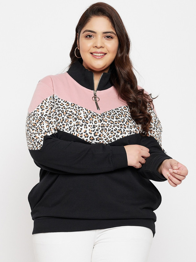 Sleeve Colorblock Sweatshirt Women XCWER Women's Color Block